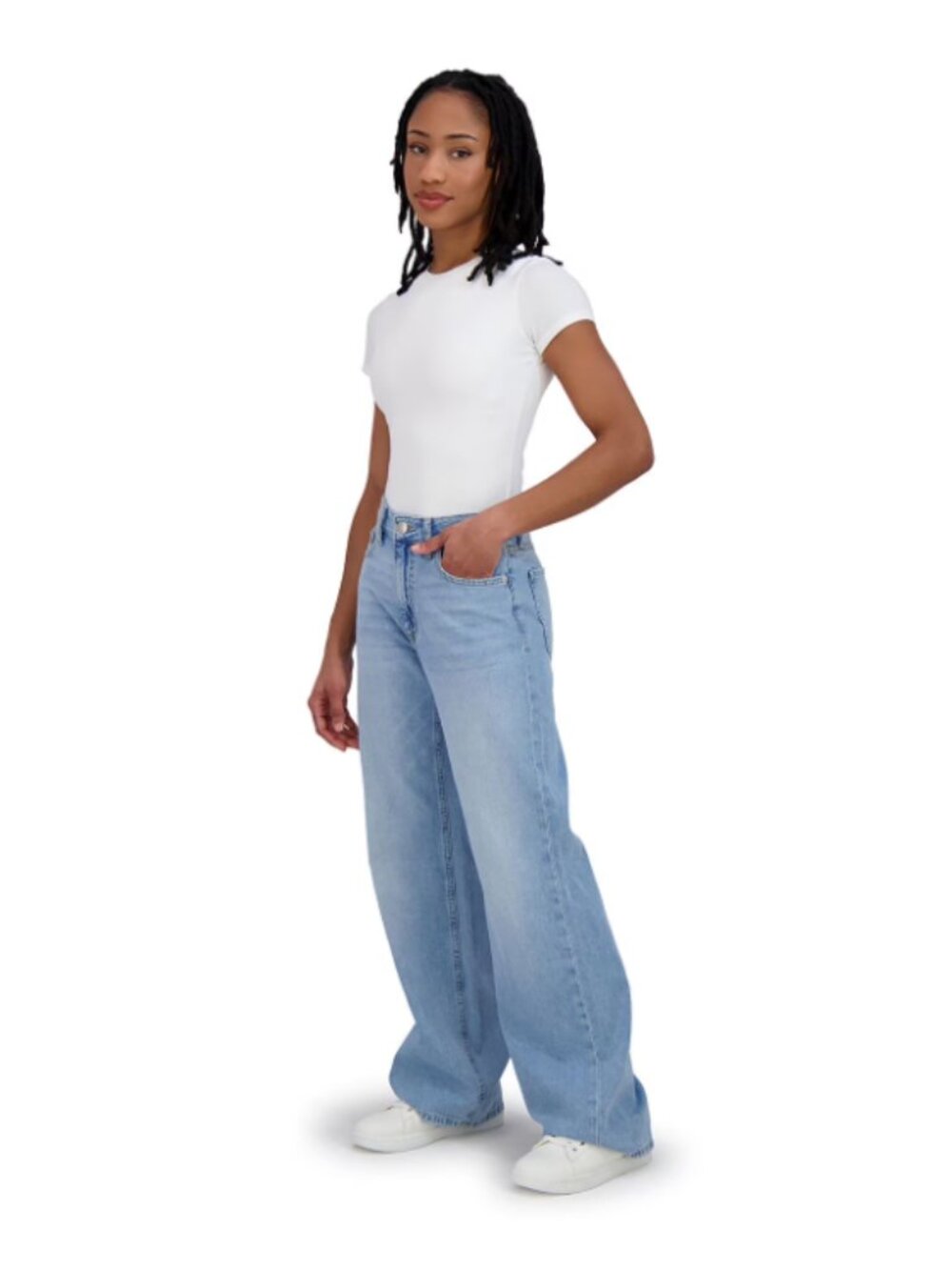 Aeropostale Women's High Rise Wide Leg Jean
